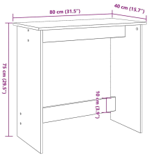 vidaXL antik fa színű szerelt fa íróasztal 80 x 40 x 75 cm íróasztal