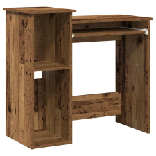 vidaXL antik fa színű szerelt fa íróasztal polcokkal 84x40x78 cm (860452) íróasztal