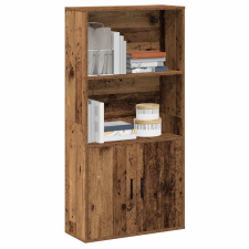 vidaXL antik fa színű szerelt fa könyvespolc 60x24x120 cm bútor