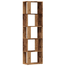 vidaXL antik fa színű szerelt fa könyvszekrény 45x24x159 cm (855784) bútor