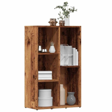 vidaXL antik fa színű szerelt fa könyvszekrény 45x25x80 cm bútor