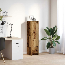 vidaXL antik fa színű szerelt fa magasszekrény 29,5x34x119,5 cm bútor