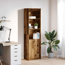 vidaXL Antik fa színű szerelt fa magasszekrény 50x35x180 cm bútor