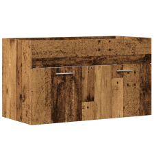 vidaXL antik fa színű szerelt fa mosdószekrény 90x38,5x46 cm (856215) fürdőszoba bútor