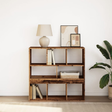 vidaXL antik fa színű térelválasztó könyvszekrény 100 x 33 x 94,5 cm bútor