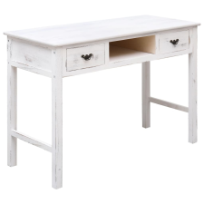 vidaXL antik fehér fa tálalóasztal 110 x 45 x 76 cm bútor