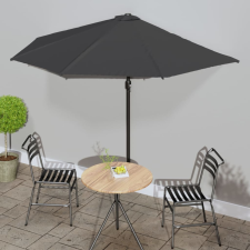 vidaXL antracit féloldalas erkély napernyő alumíniumrúddal 300x155 cm kerti bútor
