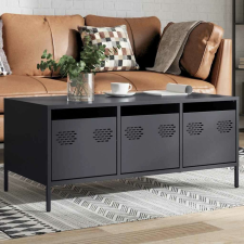 vidaXL antracit hidegen hengerelt acél dohányzóasztal 101,5x50x43,5 cm bútor