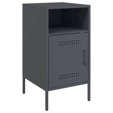 vidaXL antracit hidegen hengerelt acél éjjeliszekrény 36 x 39 x 68 cm bútor
