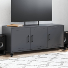 vidaXL antracit hidegen hengerelt acél TV-szekrény 100,5x39x43,5 cm bútor