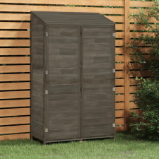 vidaXL antracit tömör fenyőfa kerti fészer 102x52x174,5 cm kerti tárolás