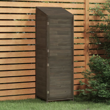 vidaXL antracit tömör fenyőfa kerti fészer 55x52x174,5 cm kerti tárolás