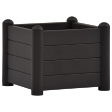 vidaXL antracitszürje kerti PP magaságyás 43 x 43 x 35 cm (313973) kerti tárolás