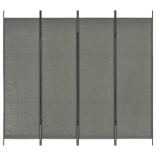 vidaXL antracitszürke 4 paneles paraván 200 x 180 cm bútor