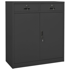 vidaXL antracitszürke acél irodai szekrény 90 x 40 x 102 cm üzletberendezés, dekoráció
