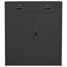 vidaXL antracitszürke acél irodai szekrény 90 x 40 x 102 cm (336412) bútor