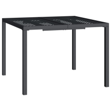 vidaXL antracitszürke acél kerti asztal 100 x 100 x 72 cm (362744) kerti bútor