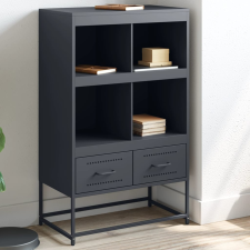 vidaXL antracitszürke acél magasszekrény 68,5x39x111,5 cm bútor