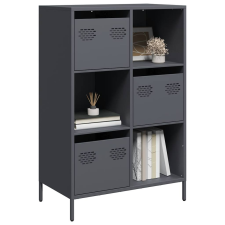 vidaXL antracitszürke acél magasszekrény 68 x 39 x 103,5 cm bútor