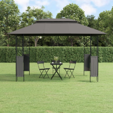 vidaXL antracitszürke acél pavilon tetővel 400 x 300 x 270 m kerti bútor