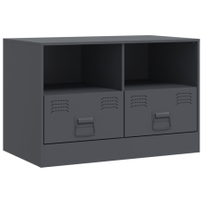 vidaXL antracitszürke acél TV-szekrény 67 x 39 x 44 cm bútor