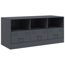 vidaXL antracitszürke acél TV-szekrény 99 x 39 x 44 cm bútor
