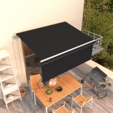 vidaXL antracitszürke automata kihúzható napellenző redőnnyel 3x2,5 m kerti bútor