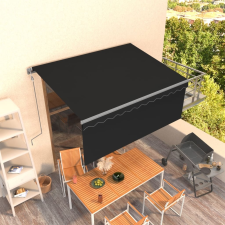vidaXL antracitszürke automata kihúzható napellenző redőnnyel 3x2,5 m kerti bútor