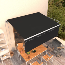 vidaXL antracitszürke automata napellenző redőnnyel 4,5 x 3 m kerti bútor