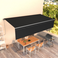 vidaXL antracitszürke automata napellenző redőnnyel 6 x 3 m kerti bútor