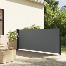vidaXL antracitszürke behúzható oldalsó napellenző 120 x 500 cm kerti bútor