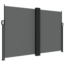 vidaXL antracitszürke behúzható oldalsó napellenző 160 x 600 cm (4004628) kerti bútor