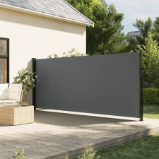 vidaXL antracitszürke behúzható oldalsó napellenző 180 x 600 cm kerti bútor