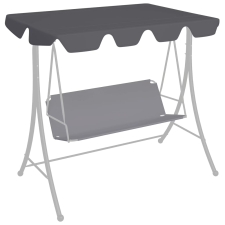 vidaXL antracitszürke csere ponyva kerti hintaágyhoz 188/168x110/145cm kerti bútor