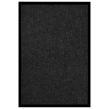 vidaXL antracitszürke csíkos lábtörlő 80 x 120 cm lakástextília