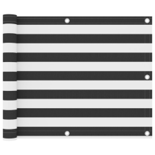 vidaXL Antracitszürke-fehér oxford-szövet erkélyparaván 75 x 300 cm kerti bútor