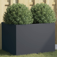 vidaXL antracitszürke hidegen hengerelt acél növénytartó 62x47x46 cm kerti tárolás