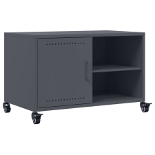 vidaXL antracitszürke hidegen hengerelt acél TV-szekrény 68x39x43,5 cm (846670) bútor