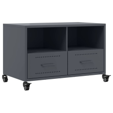 vidaXL antracitszürke hidegen hengerelt acél TV-szekrény 68x39x43,5 cm (846700) bútor