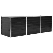 vidaXL antracitszürke horganyzott acél kerti magaságyás 240x80x77 cm (45726) kerti tárolás