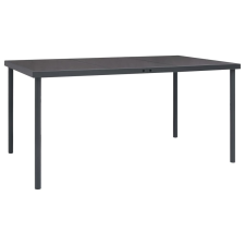 vidaXL antracitszürke kültéri étkezőasztal 150 x 90 x 74 cm kerti bútor