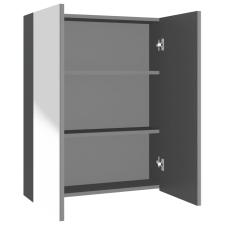 vidaXL antracitszürke MDF tükrös fürdőszobaszekrény 60 x 15 x 75 cm (331529) fürdőszoba bútor