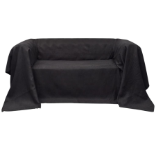 vidaXL Antracitszürke mikro-velúr kanapéhuzat védő 270 x 350 cm lakástextília
