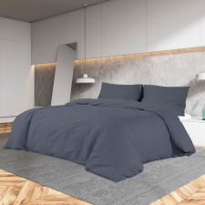 vidaXL antracitszürke mikroszálas ágyneműhuzat-garnitúra 135 x 200 cm lakástextília