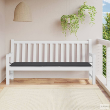 vidaXL Antracitszürke oxford szövet kerti padpárna 200 x 50 x 3 cm lakástextília