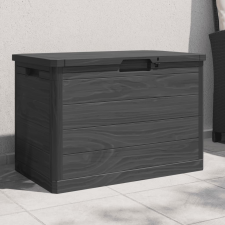 vidaXL antracitszürke polipropilén kültéri párnatartó 77,5x44,5x53 cm kerti tárolás
