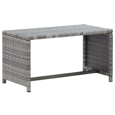vidaXL antracitszürke polyrattan dohányzóasztal 70 x 40 x 38 cm bútor