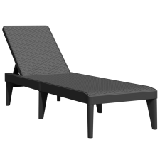 vidaXL antracitszürke PP napozóágy 186 x 60 x 29 cm (364219) kerti bútor