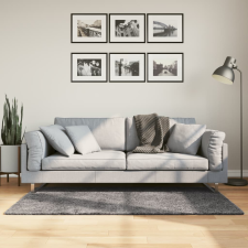 vidaXL antracitszürke rövid szálú puha és mosható szőnyeg 80 x 150 cm lakástextília