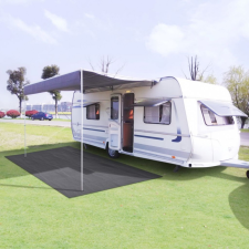 vidaXL Antracitszürke sátorszőnyeg 250 x 300 cm kemping felszerelés